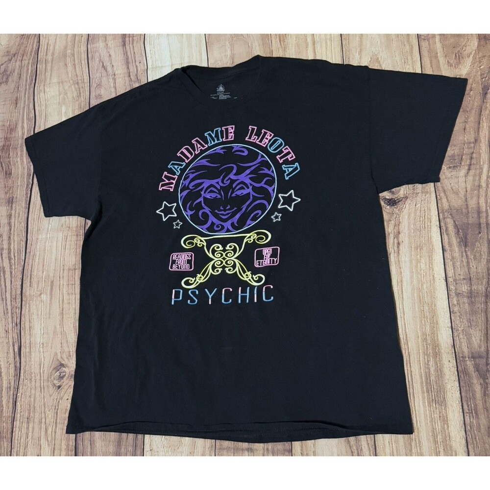 Haunted Mansion Madam Leota Psychic T Shirt Black Size XL Disney Parks